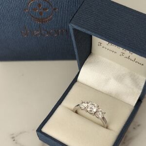 Sheborn Sterling Silver 925 0.1 Ct Diamond Ring